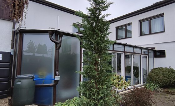 SOLAR 50 C tepelně izolační fólie na prosklení zimní zahrady , fólie je instalována na vnitřní straně skla