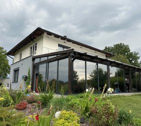 Zimní zahrada se solární reflexní fólií TITAN 20 XTRA.